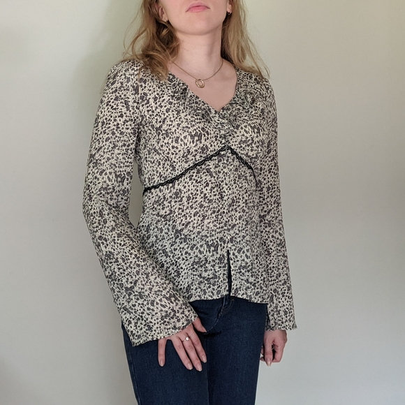 Vintage Floral Silk Blouse - Picture 5 of 5